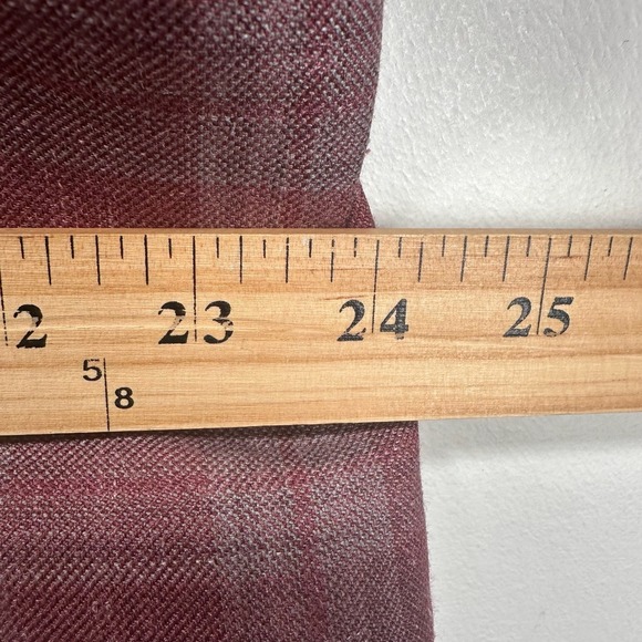 Michael Kors Wool Silk Linen Sport Coat Blazer Men 50L Pink Check 2 Btn Jacket - Picture 5 of 14